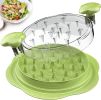 Chicken Shredder Large Chicken Breast Shredder Tool Twist with Brush&Fork, Visible Meat Shredder Machine, Anti-Slip Strip, Ergonomic Handle, BPA Free