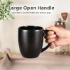 12oz Coffee Mugs Set of 6, Large Ceramic Coffee Mugs for Man, Woman, Dad, Mom