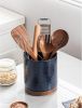 Utensil Holder, 360° Rotating Extra Large Ceramic Kitchen Utensil Holder for Countertop