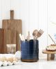 Utensil Holder, 360° Rotating Extra Large Ceramic Kitchen Utensil Holder for Countertop