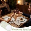Set of 12 Cotton Linen Placemats