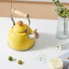 Tea Kettle, Tea Pot with Cool Touch Ergonomic Handle, Teapot Food Grade Stainless Steel, Tea Kettle Stovetop, Kettle Teapot, Whistling Tea Kettle