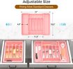 Extra Large Expandable Silverware Organizer, BPA-Free Food-Safe Cutlery Flatware Organizer, Kitchen Utensil Drawer Organizer