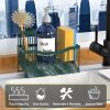 Sink Caddy Sponge Holder for Kitchen with Brush Holder and Stainless Steel Self Drain Tray, Rustproof Kitchen Sink Organizer for Sponge