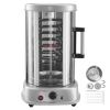 Shawarma Grill Machine, Vertical Chicken Shawarma Cooker Machine Countertop, Electric Stainless Steel Broiler Gyro Rotisserie Oven Doner Kebab Machine