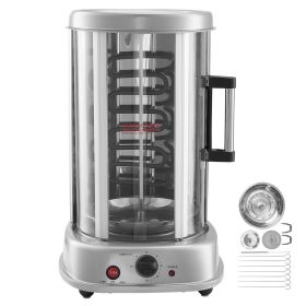 Shawarma Grill Machine, Vertical Chicken Shawarma Cooker Machine Countertop, Electric Stainless Steel Broiler Gyro Rotisserie Oven Doner Kebab Machine (Default: Default)