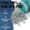 Water Bottle, 32oz Motivational Sports Water Bottle with Time Marker - Times to Drink - Tritan, BPA Free, Wide Mouth Leakproof