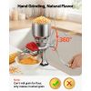 Manual Grain Mill with High Hopper, Hand-Crank Corn Grinder