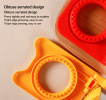 Round Sandwich Cutter and Sealer - Uncrustables Bread Maker for Kids, PP & Stainless Steel Pocket Sandwich Mold